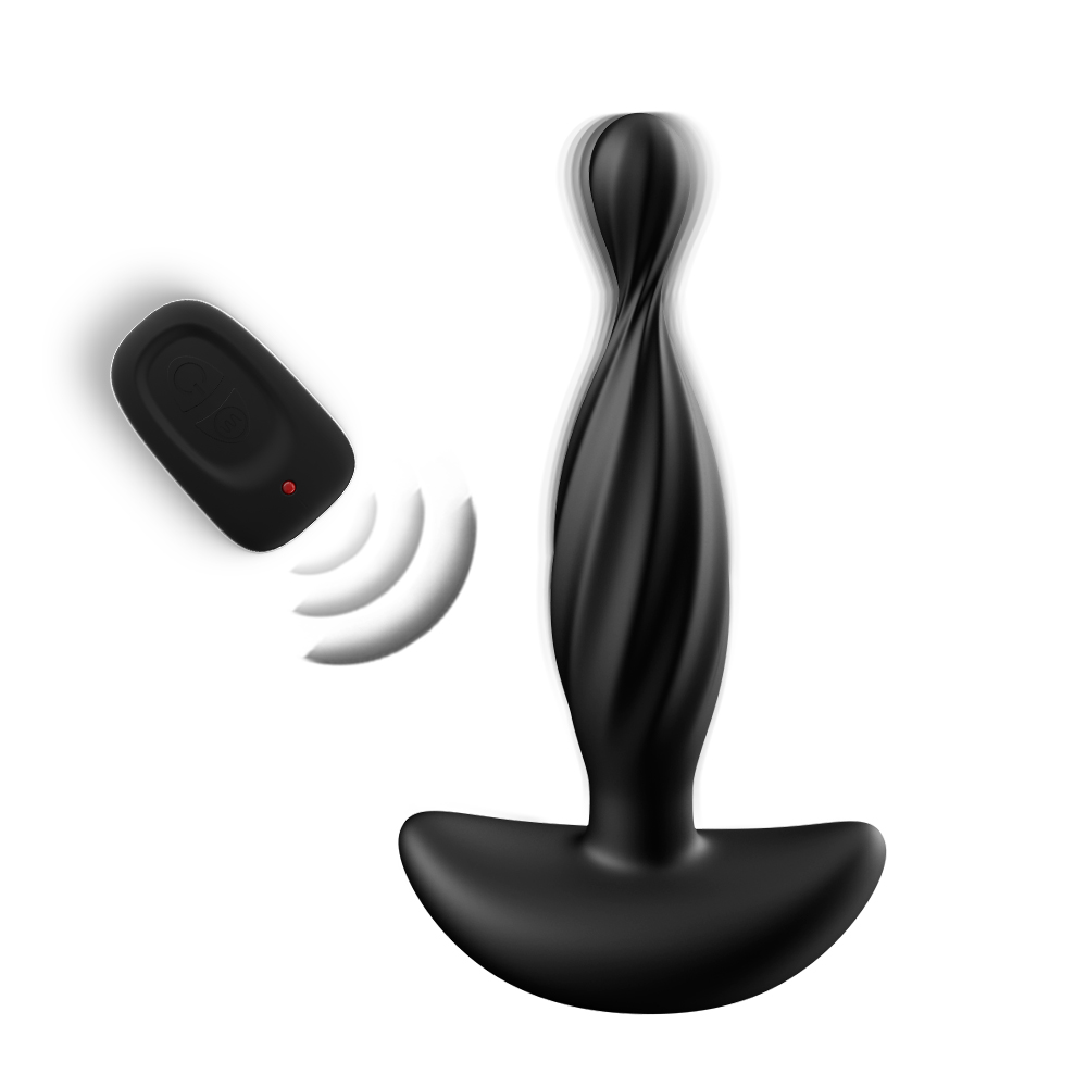 Plug Anal Vibrador con Control Remoto &ndash; Dise&ntilde;o en Espiral