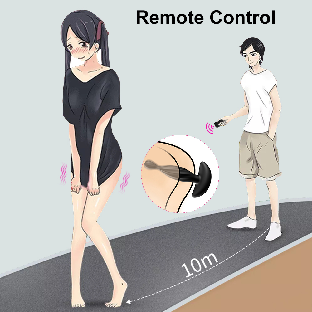 Plug Anal Vibrador con Control Remoto &ndash; Dise&ntilde;o en Espiral