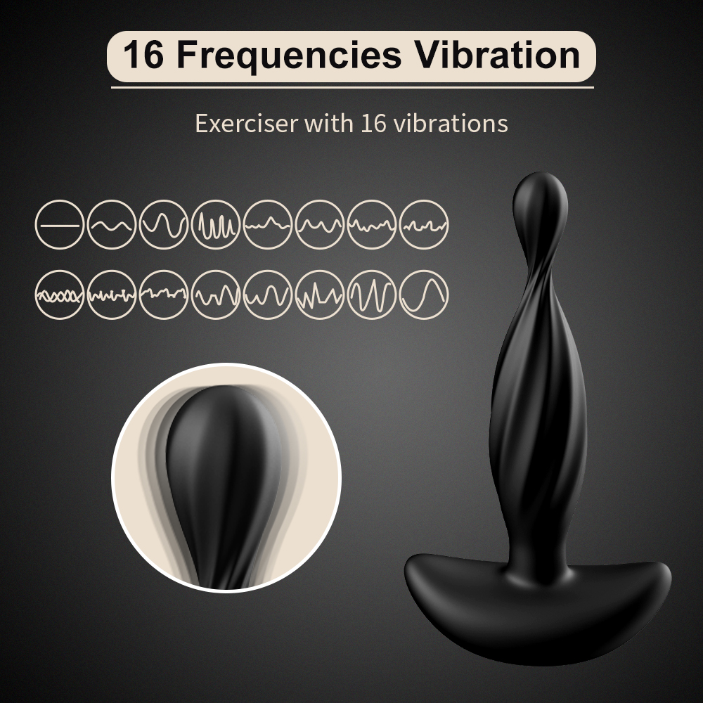 Plug Anal Vibrador con Control Remoto &ndash; Dise&ntilde;o en Espiral