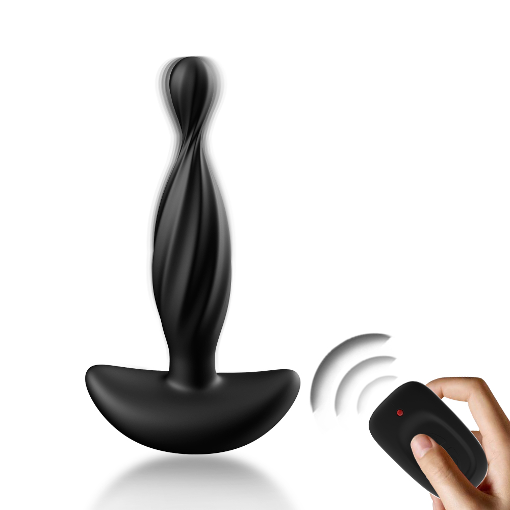 Plug Anal Vibrador con Control Remoto &ndash; Dise&ntilde;o en Espiral