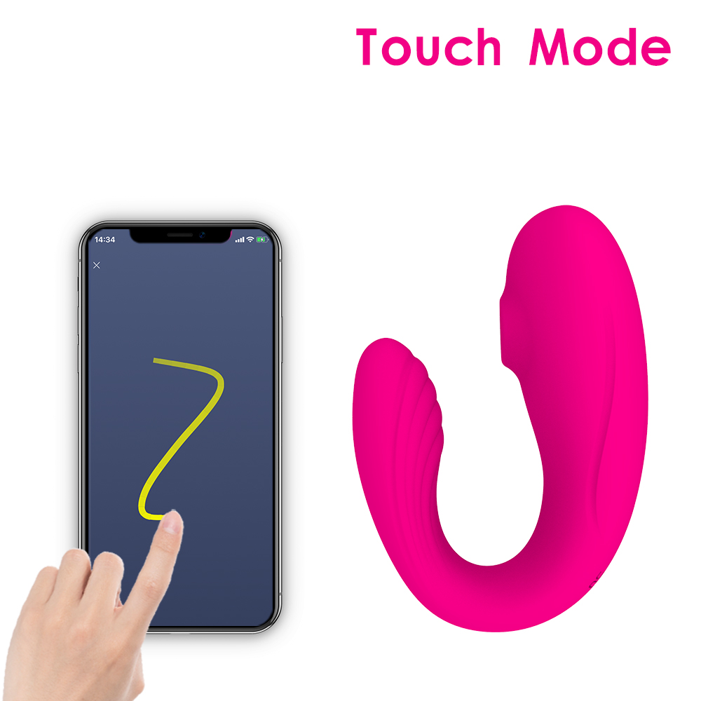 Vibrador de pareja usable con succi&oacute;n