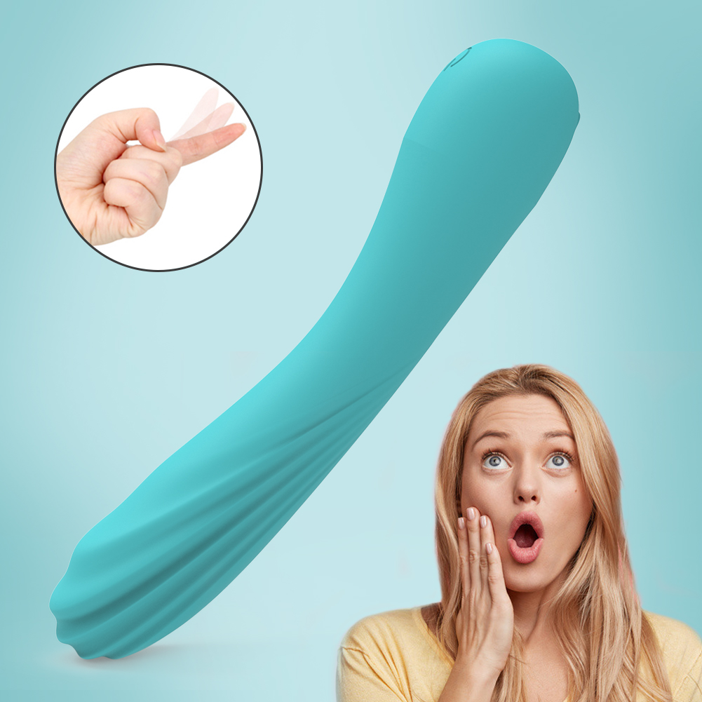 Vibrador de punto G de silicona suave para mujer