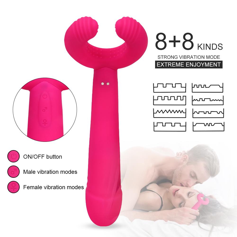 Masajeador vibratorio de silicona recargable