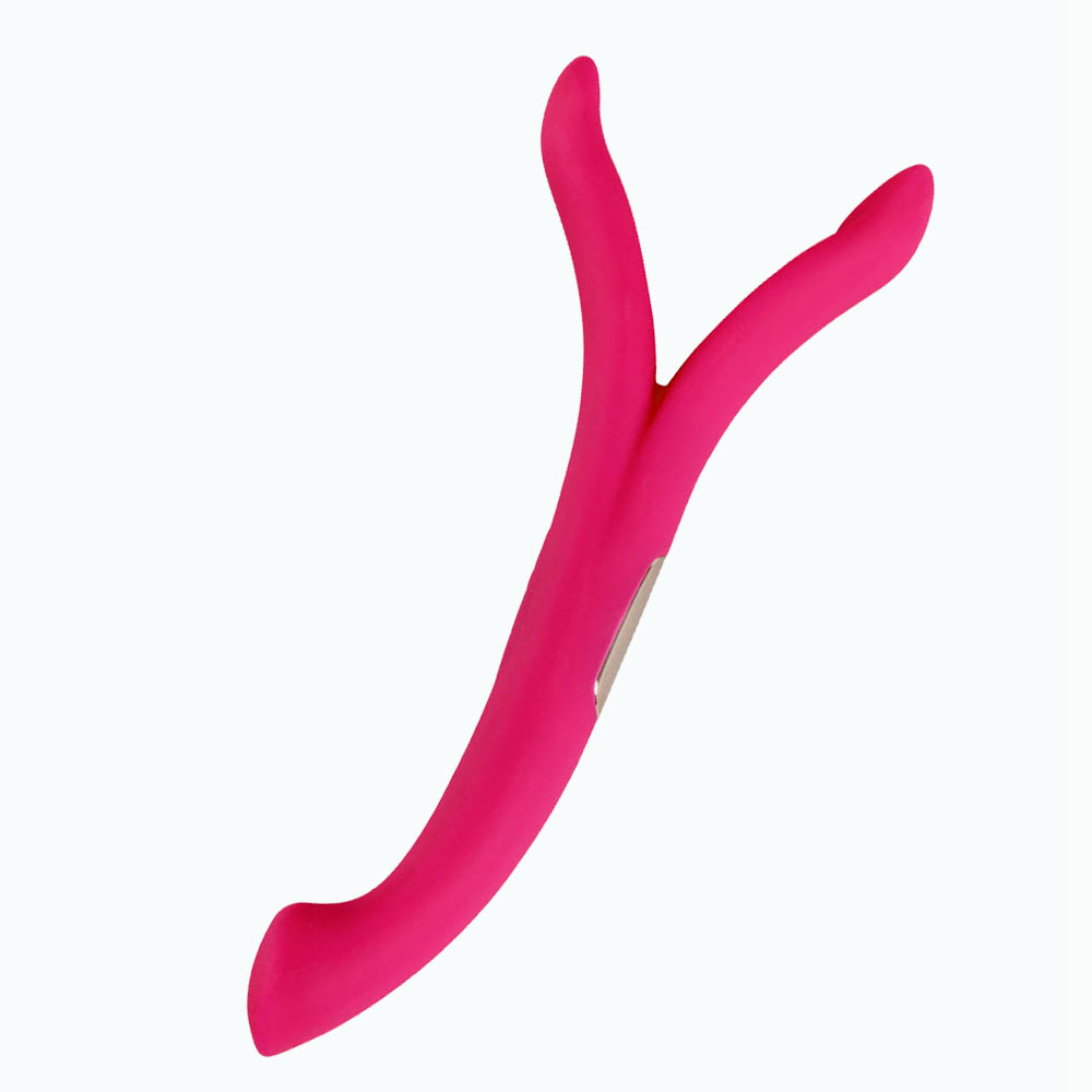 Vibrador de silicona flexible de doble extremo