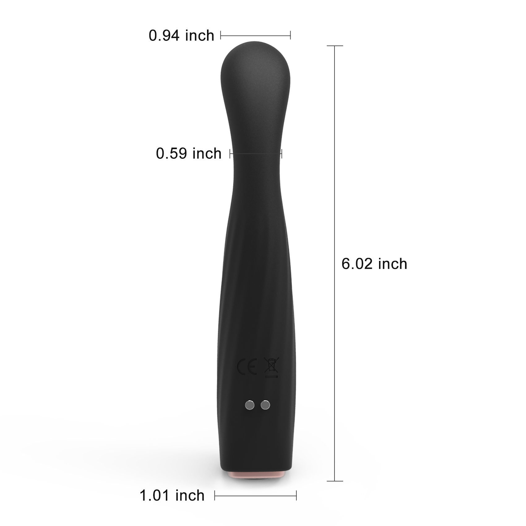 Vibrador de punto G curvo