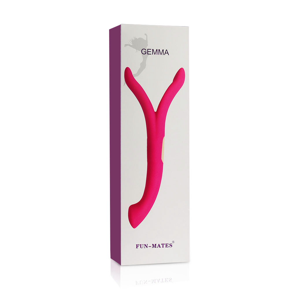 Vibrador de silicona flexible de doble extremo