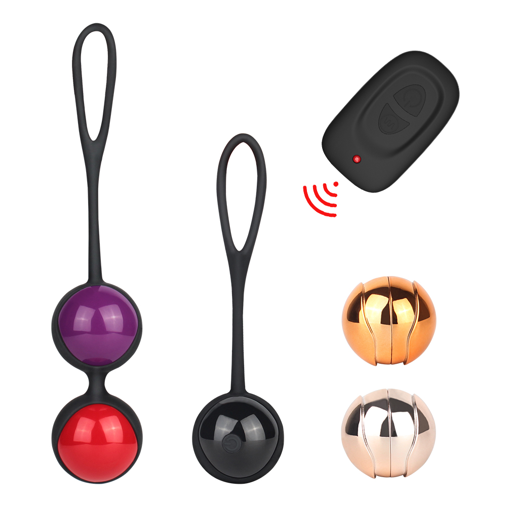Bolas Kegel con control remoto inal&aacute;mbrico para mujer