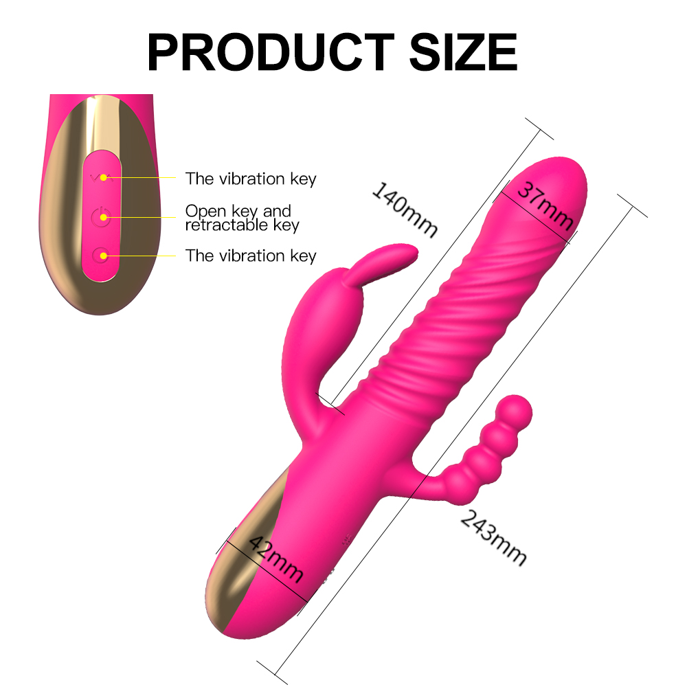 Vibrador de conejo de doble acci&oacute;n