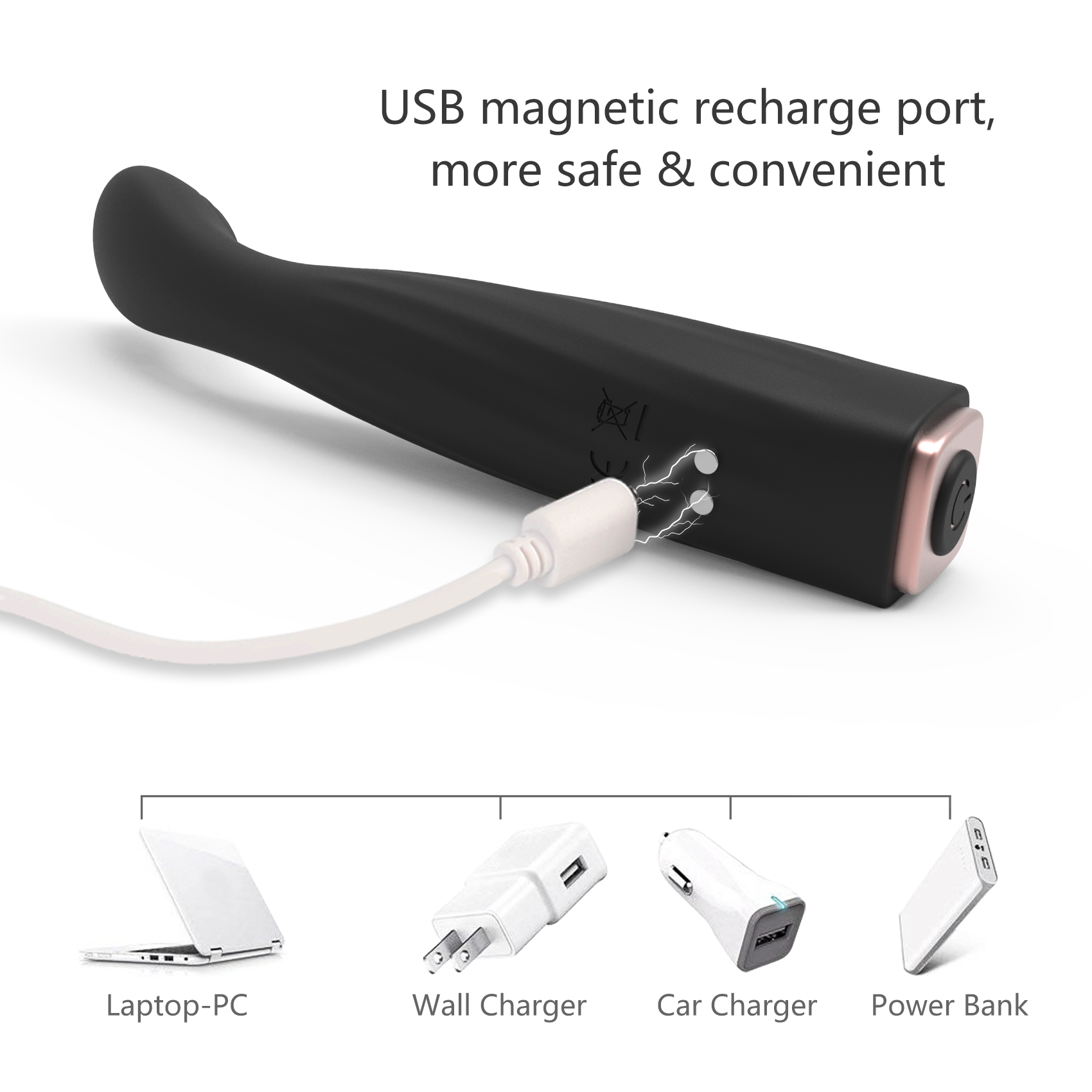 Vibrador de punto G curvo