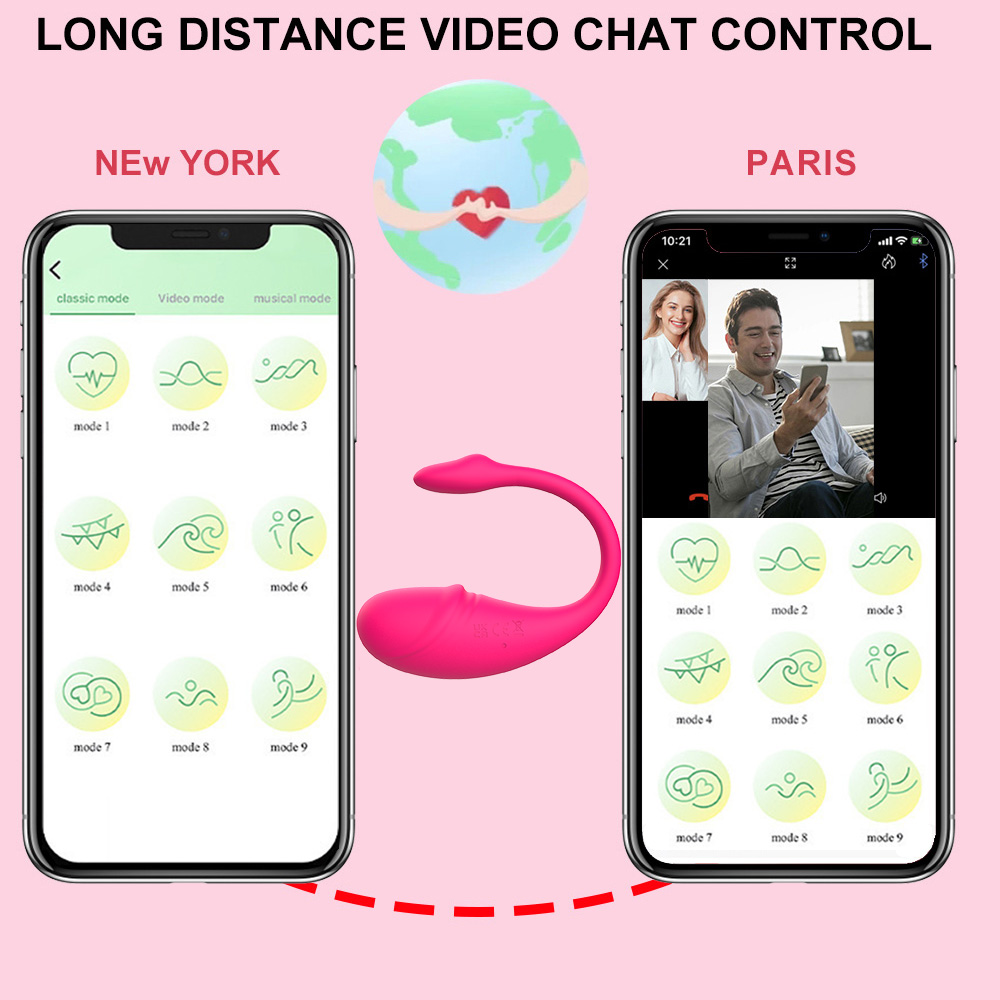 Huevo vibrante port&aacute;til inteligente