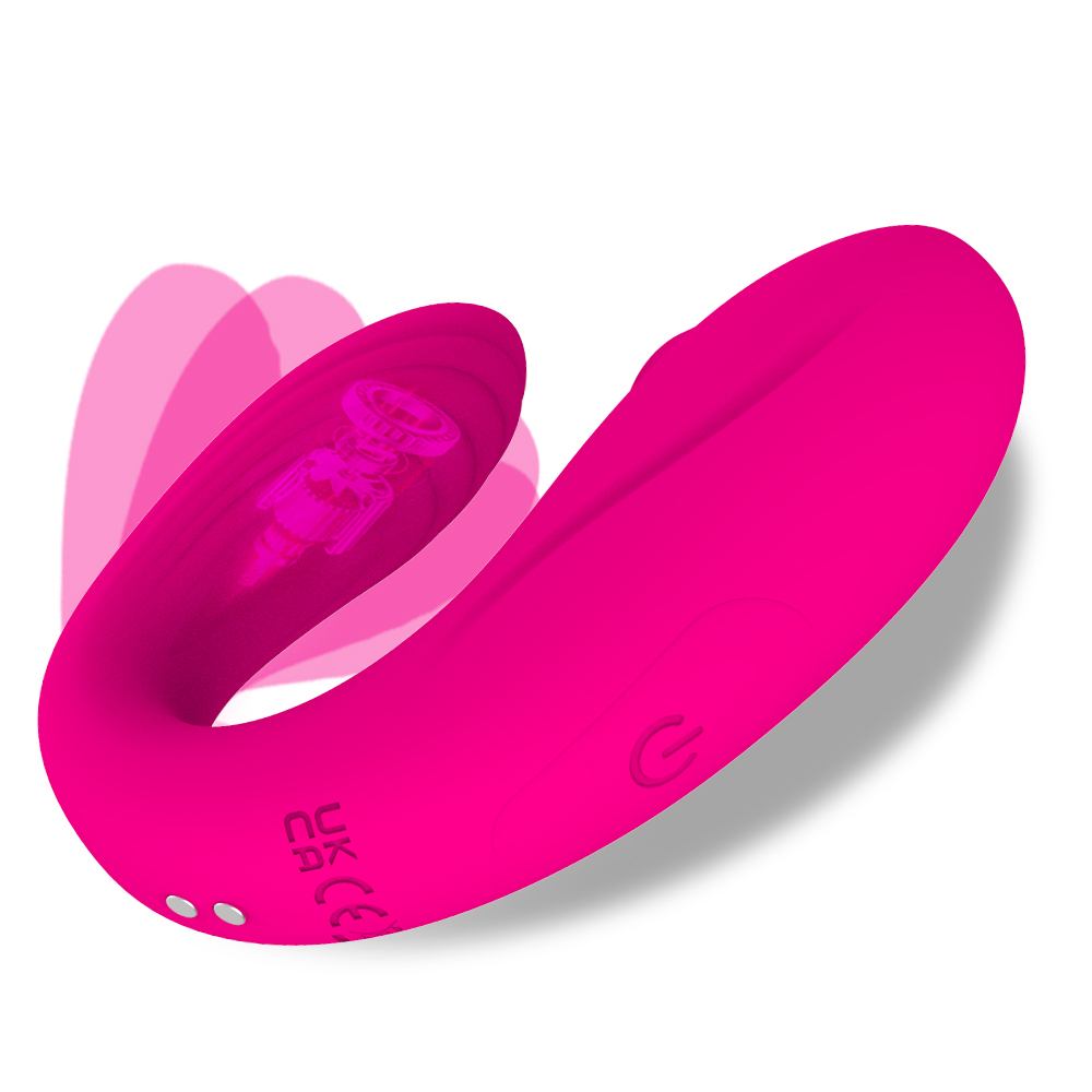 Vibrador de pareja usable con succi&oacute;n