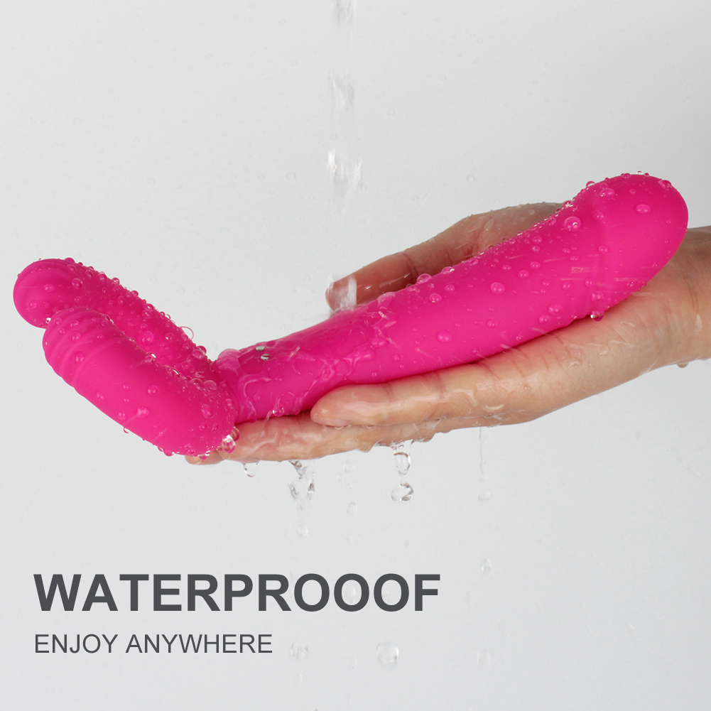 Masajeador vibratorio de silicona recargable