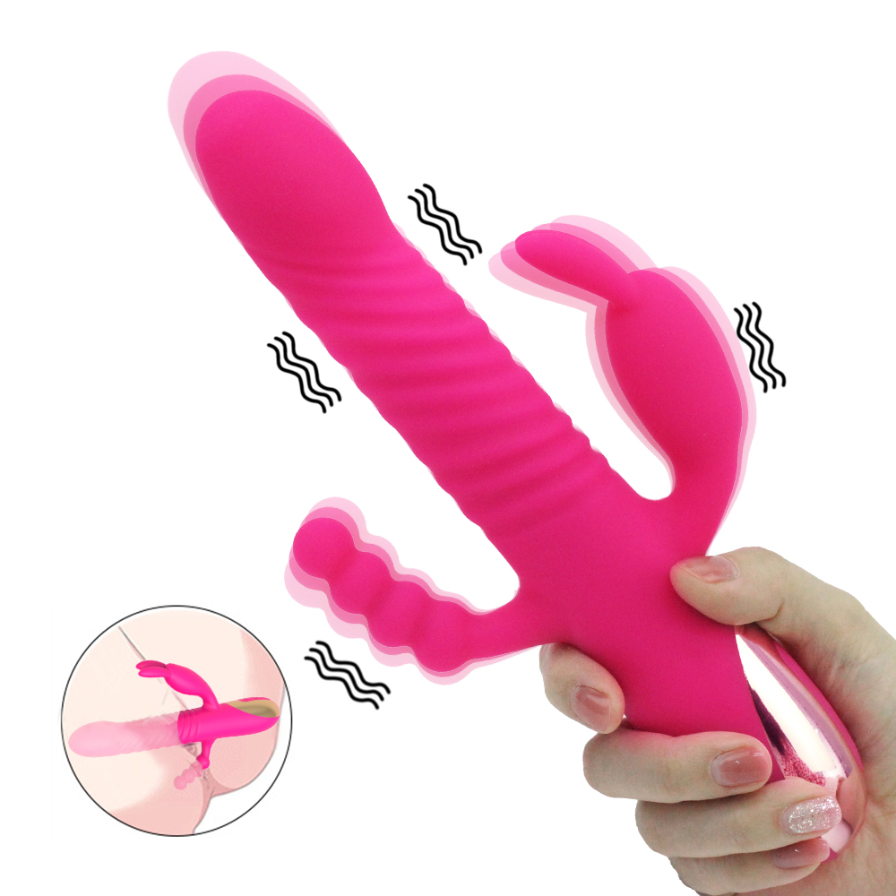 Vibrador de conejo de doble acci&oacute;n