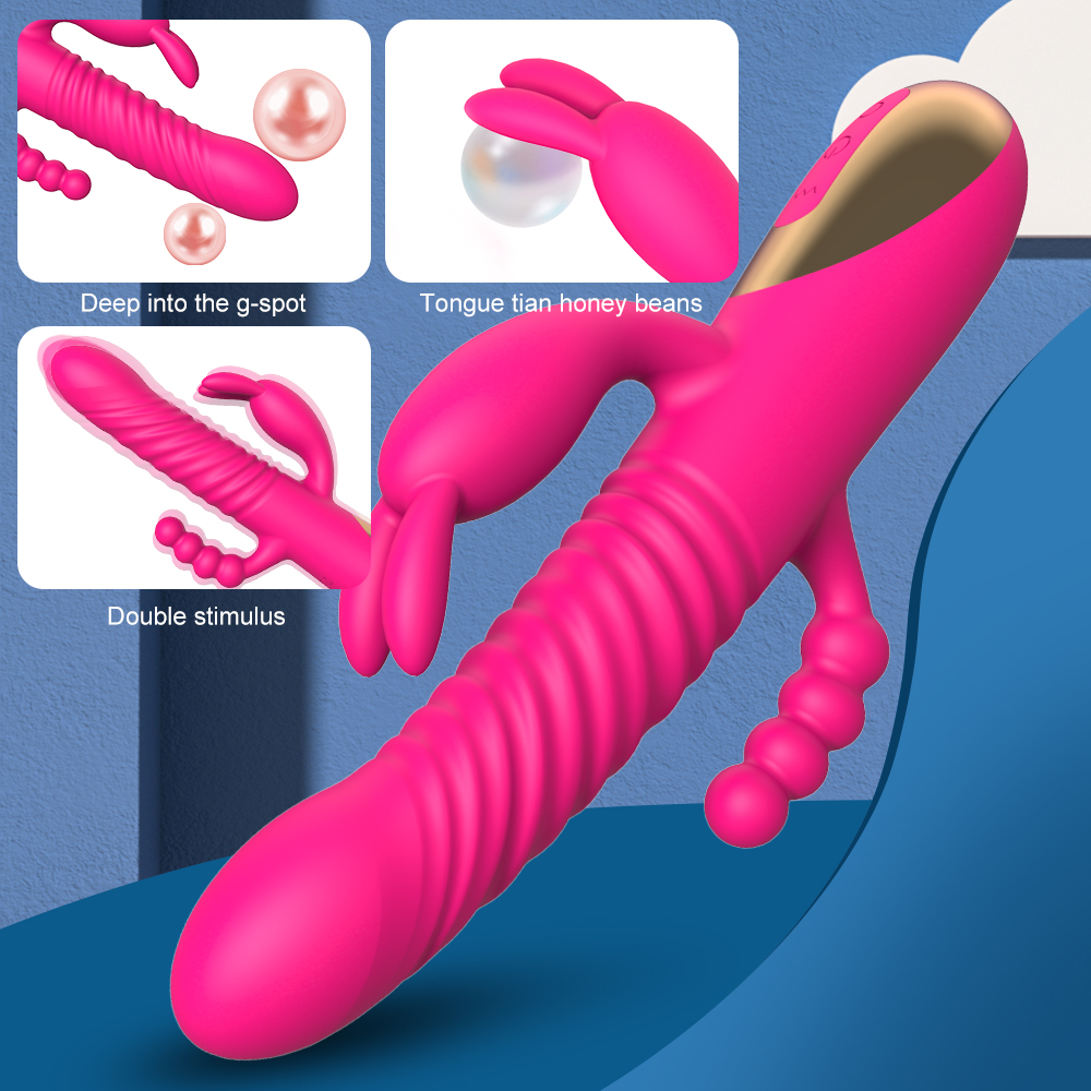 Vibrador de conejo de doble acci&oacute;n
