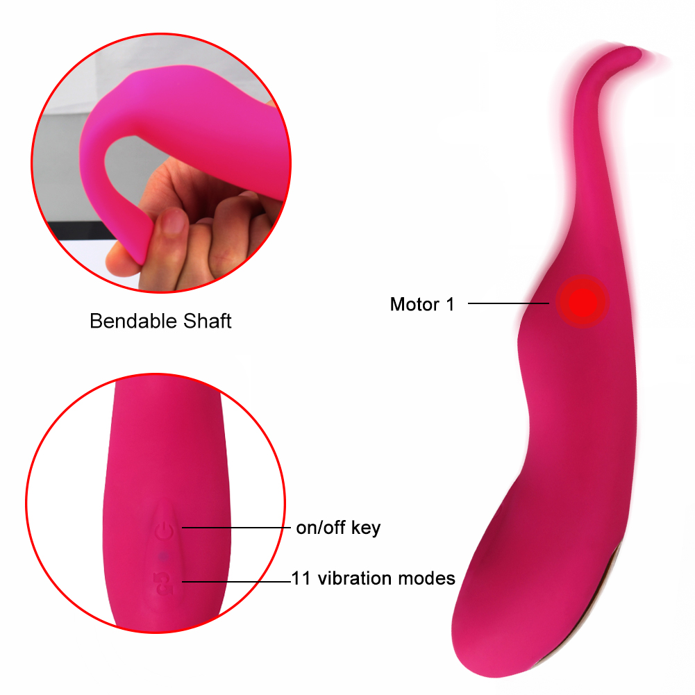 Vibrador curvo elegante