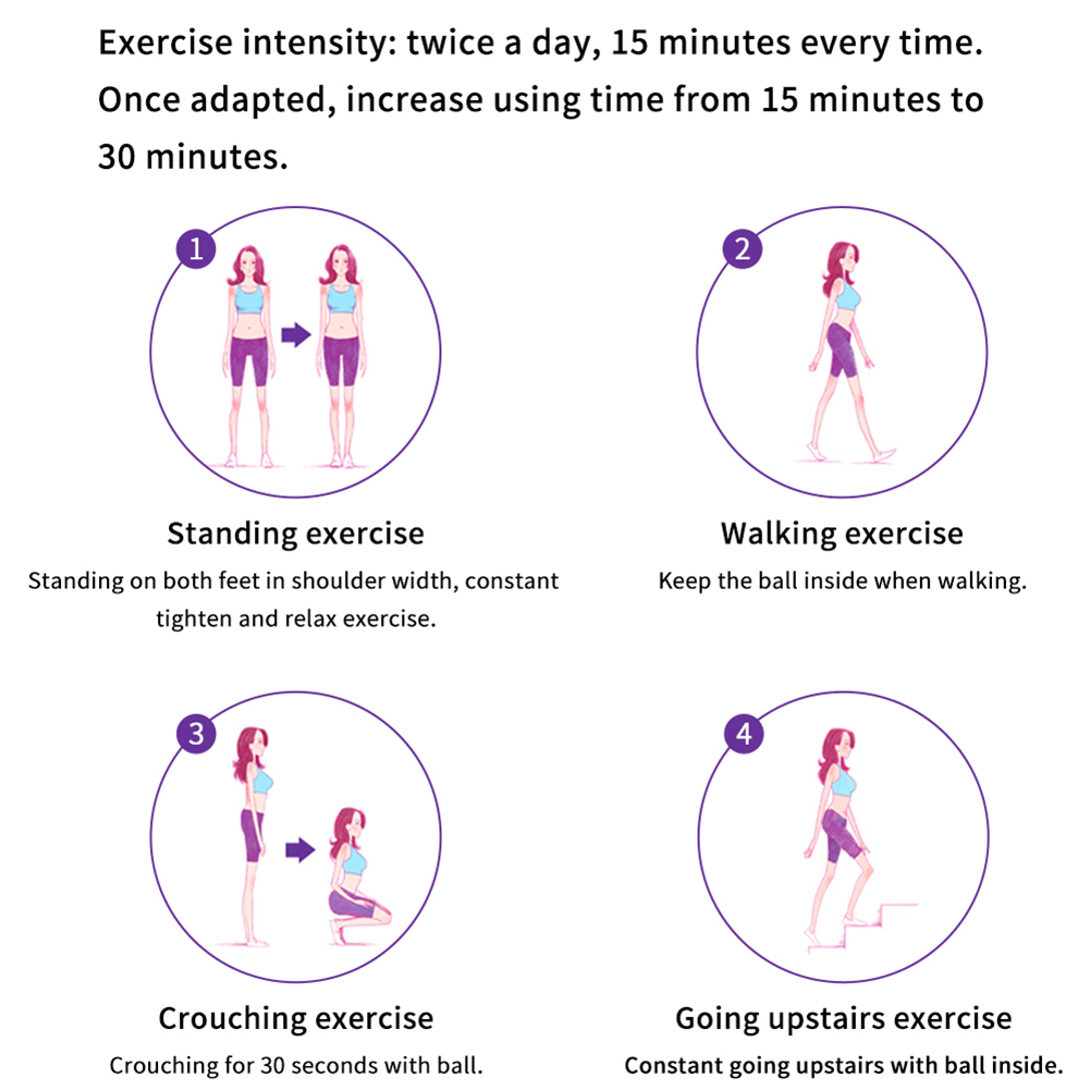 Juego de pelotas de ejercicio Kegel