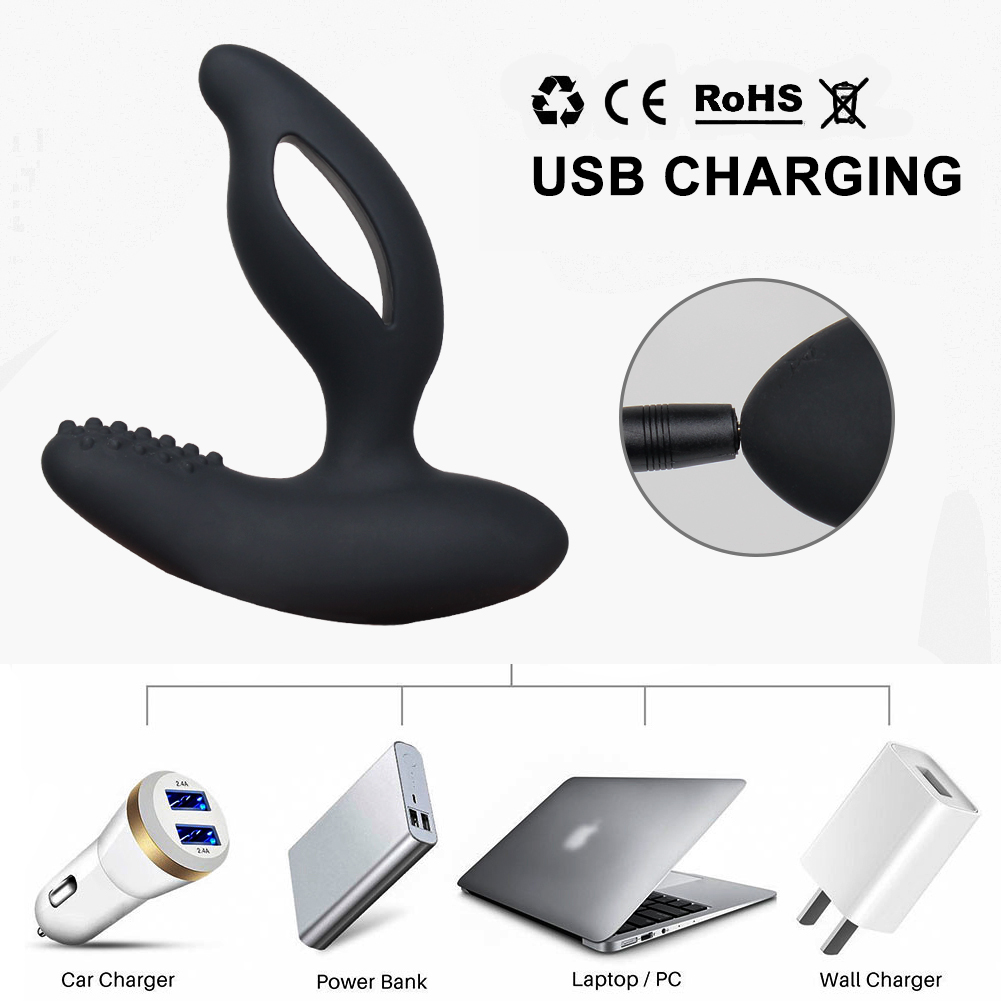 Masajeador de Pr&oacute;stata Inal&aacute;mbrico con Doble Estimulaci&oacute;n