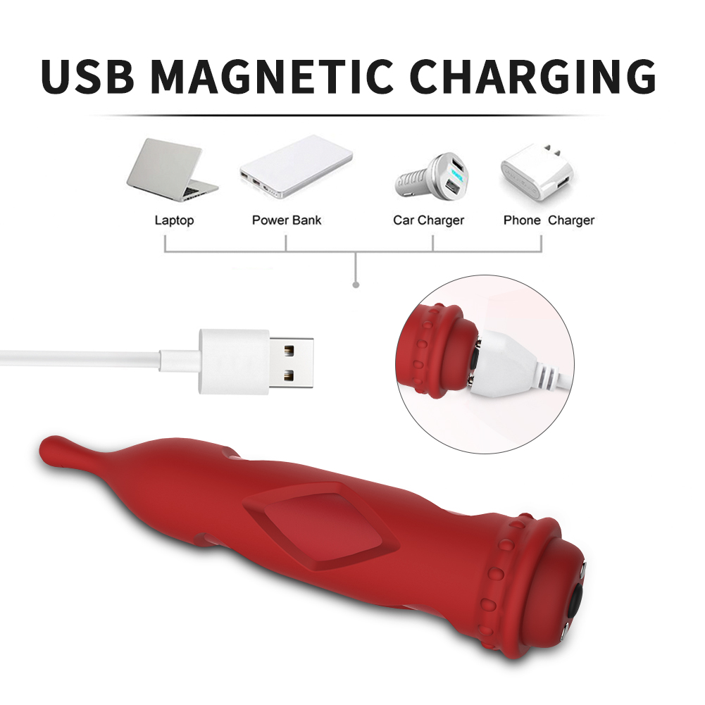 Masajeador de balas de silicona texturizada 2 en 1