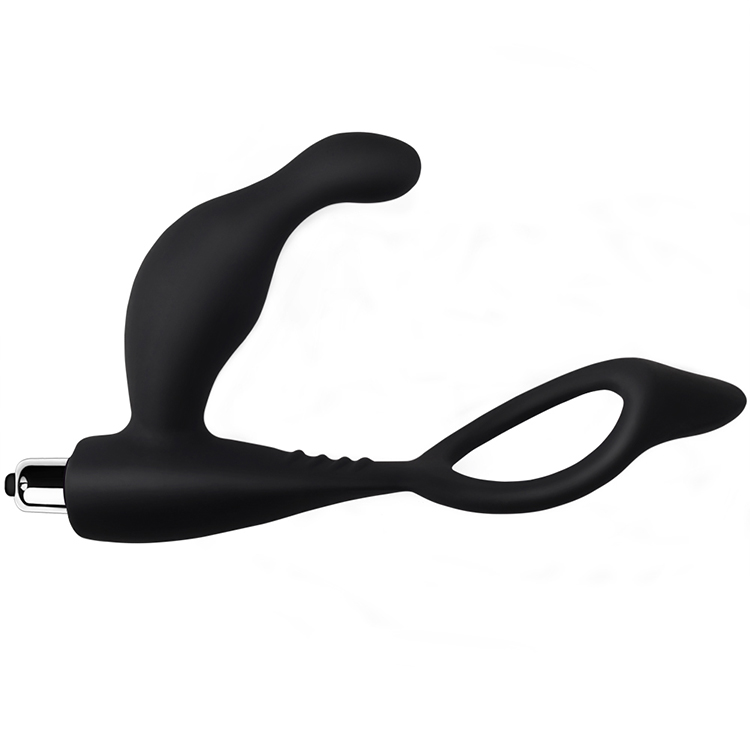 Masajeador de pr&oacute;stata con tap&oacute;n anal y masajeador de anillos para el pene