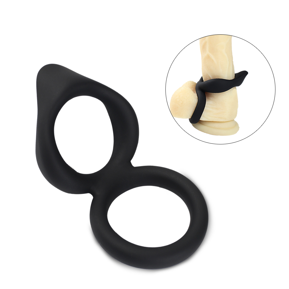 Anillo de pene de doble retardo Anillos de pene de silicona