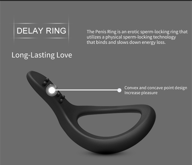 Anillo el&aacute;stico para el pene Anillo f&iacute;sico de bloqueo de esperma
