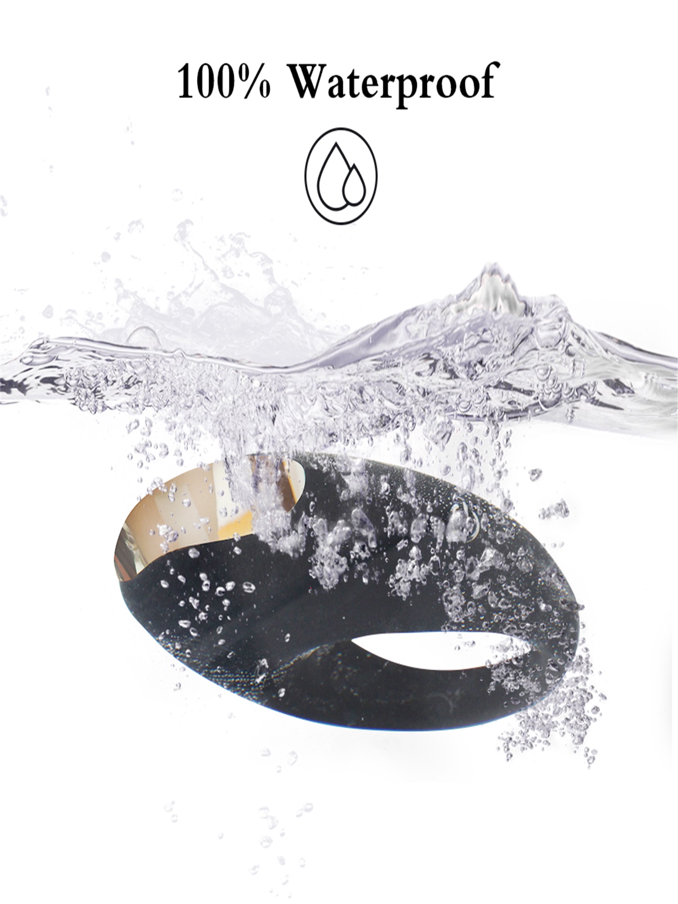 Vibrador de pene con anillo vibratorio para hombre y pareja