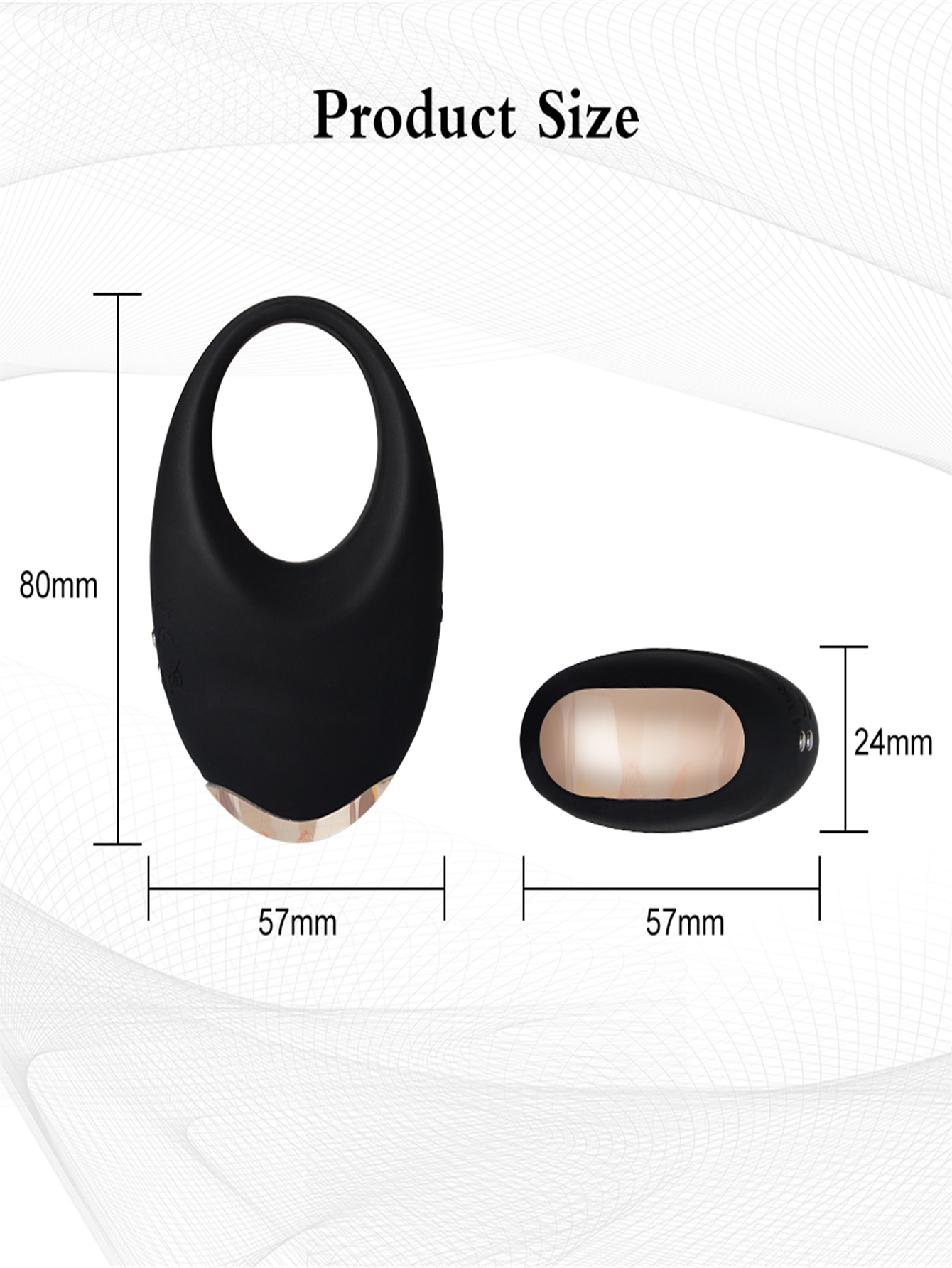 Vibrador de pene con anillo vibratorio para hombre y pareja