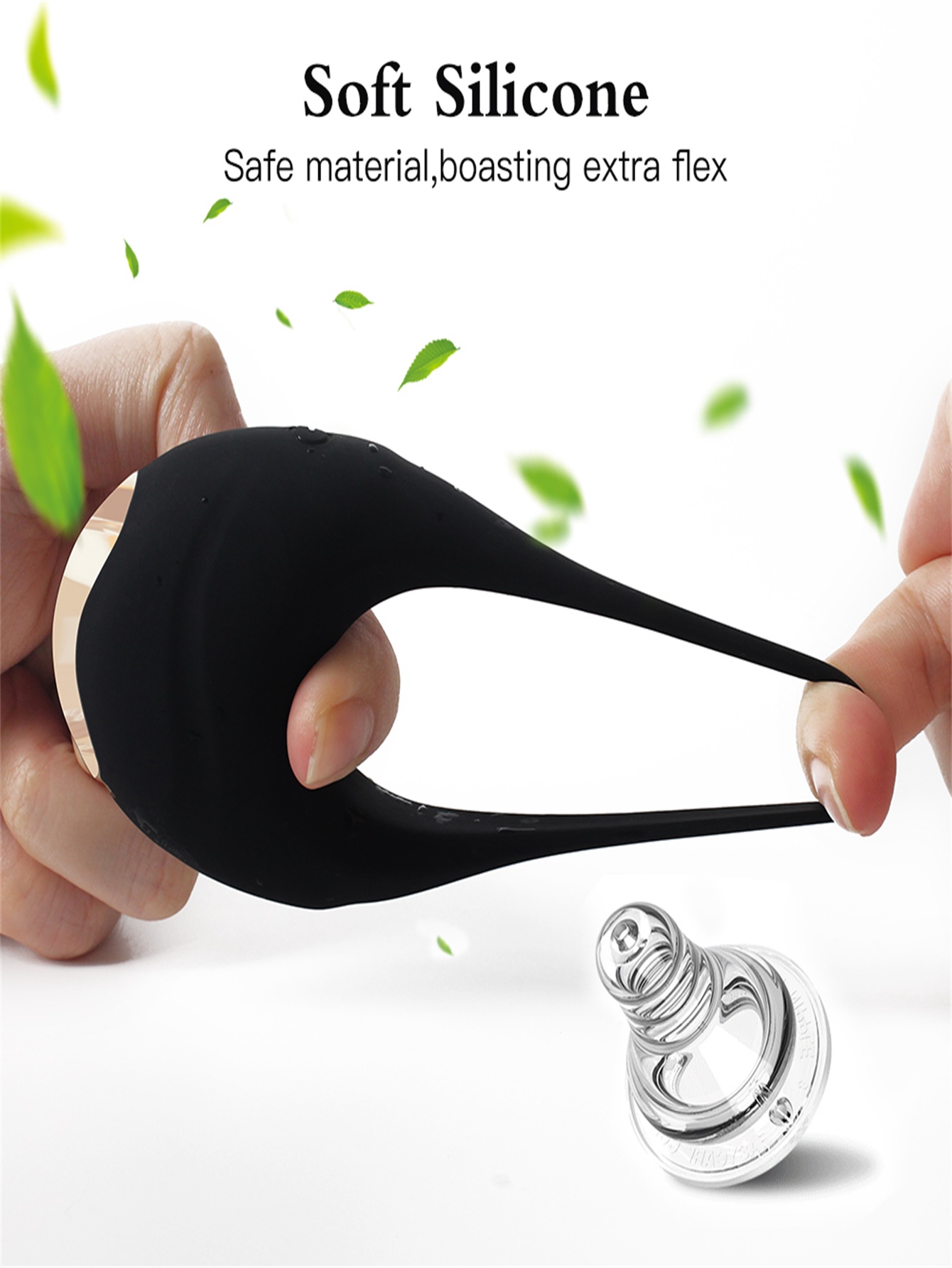 Vibrador de pene con anillo vibratorio para hombre y pareja