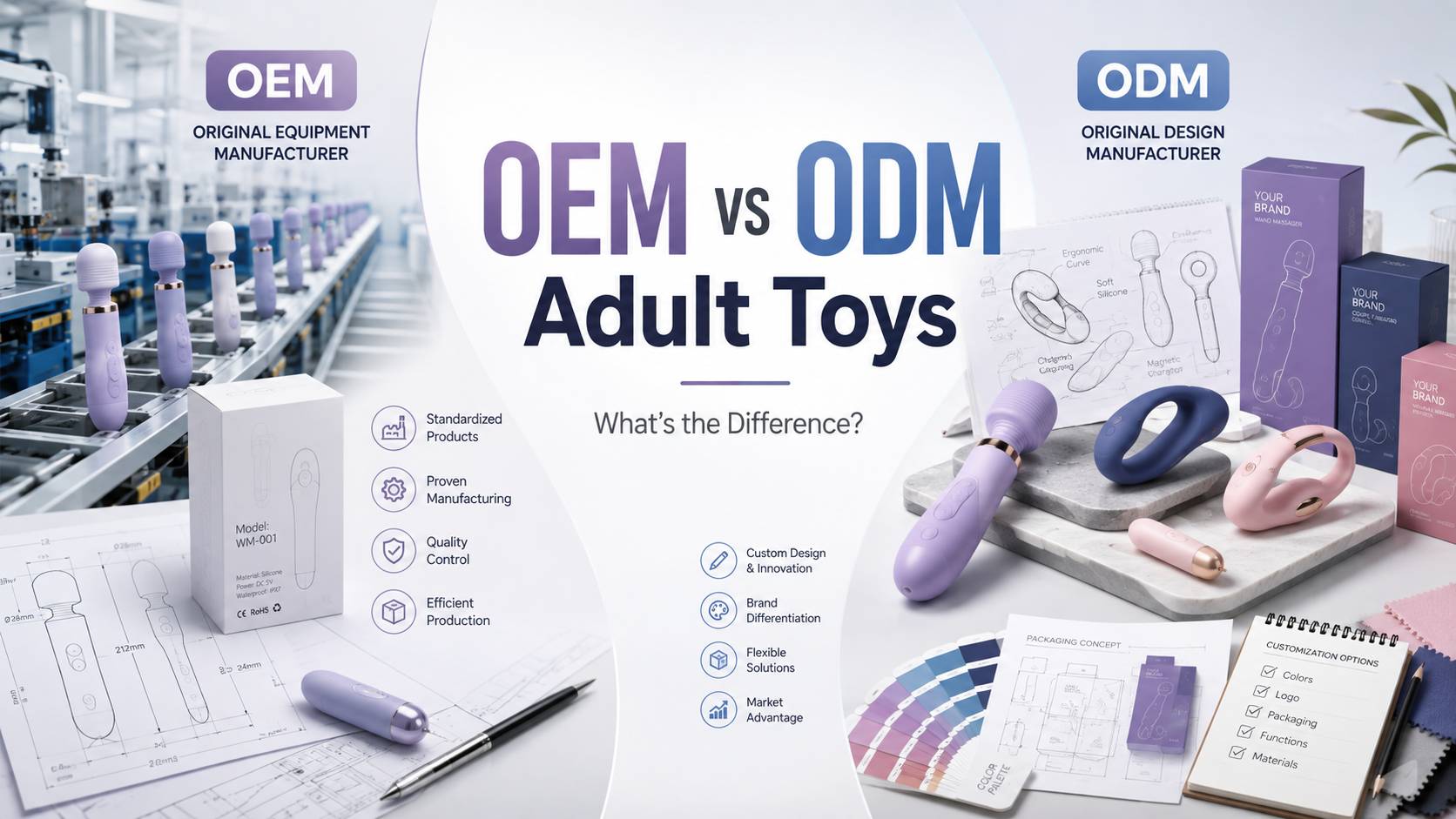 Juguetes para adultos OEM y ODM: gu&iacute;a completa